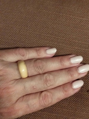 Bone ring used with simple domed design size 8