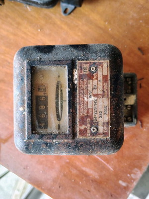 Vintage Bulgarian Electric Meter restored