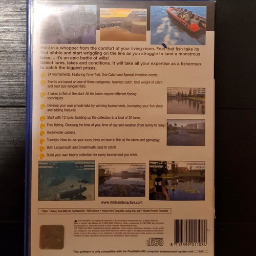 Lake Masters Ex PS2 παιχνίδι μεταχειρισμένο, αθλητικό