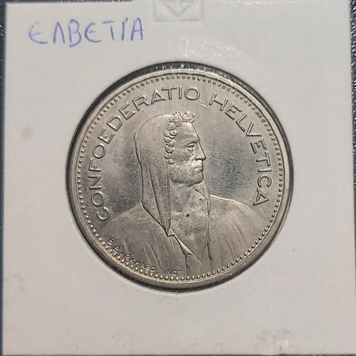 Νόμισμα Ελβετίας 5 franc 1988 μεταχειρισμένο
