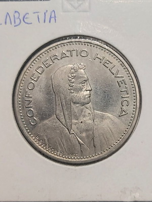 Νόμισμα Ελβετίας 5 franc 1988 μεταχειρισμένο