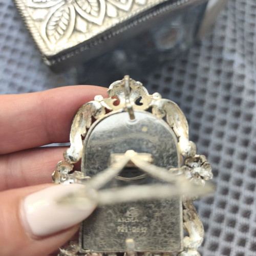 Silver 925 Small Frame with Gold Details like new
