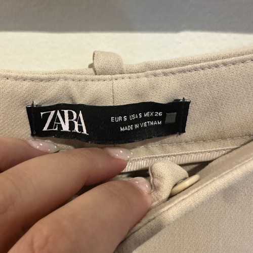 Zara beige fabric pants like new, size M 38 10