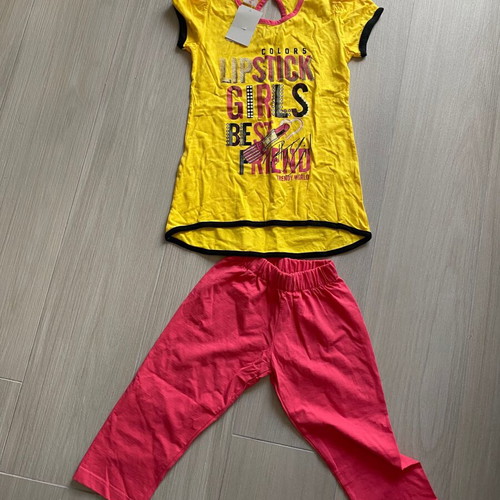 Girls' summer set new, size 10, multicolor