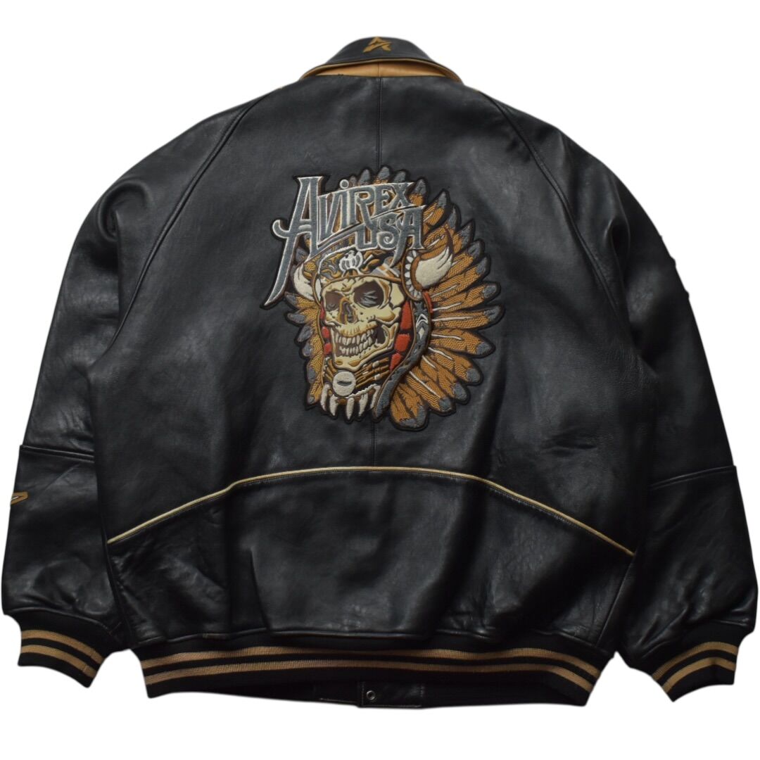 Avirex leather jacket XXL used with… - € 750,00 - Vendora.gr