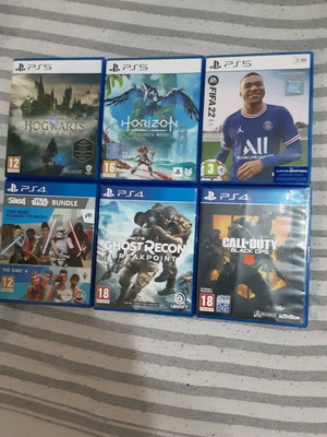 PS4 and PS5 games like new, action and adventure genres