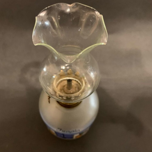 Ikaria glass souvenir lamp like new