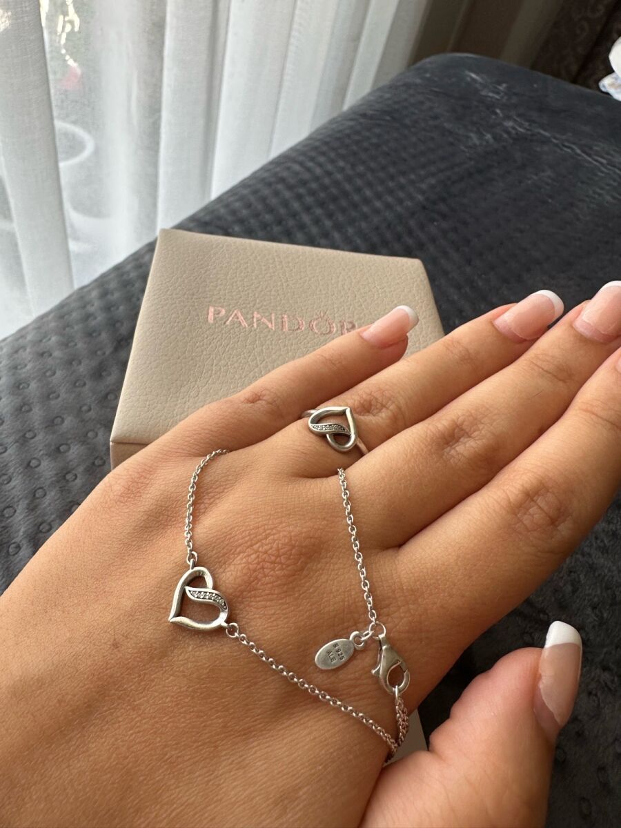Pandora комплект сърце като нов,… - € 70,00 - Vendora.bg