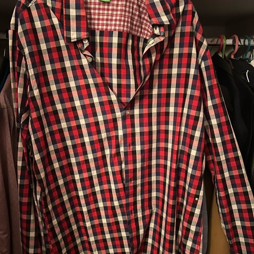 Boss men's shirt red XL like new authentic