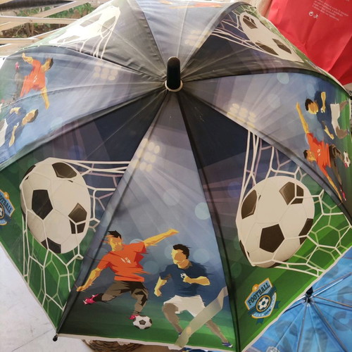 Children's umbrellas used, yellow and black