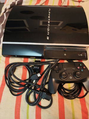 Sony PlayStation 3 Fat Console Bundle with Wired Controller and Cables