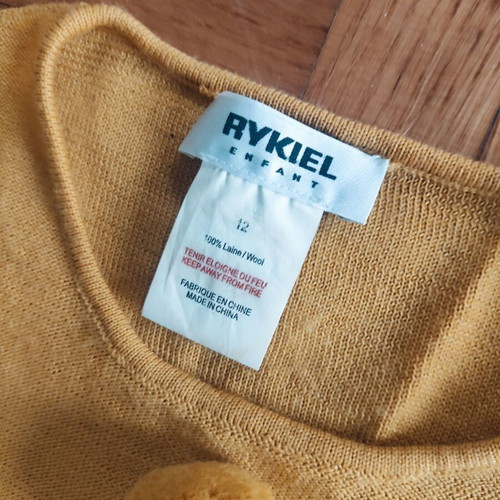 Sonia Rykiel Enfant sweater for girls age 12, like new, yellow