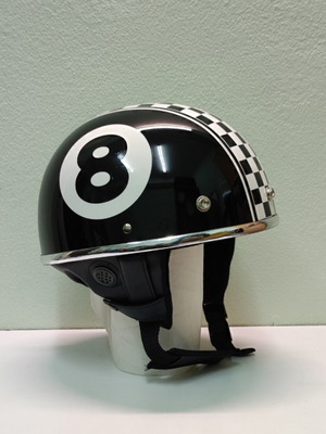 Old School Retro 8ball Scooter Decorative Helmet new