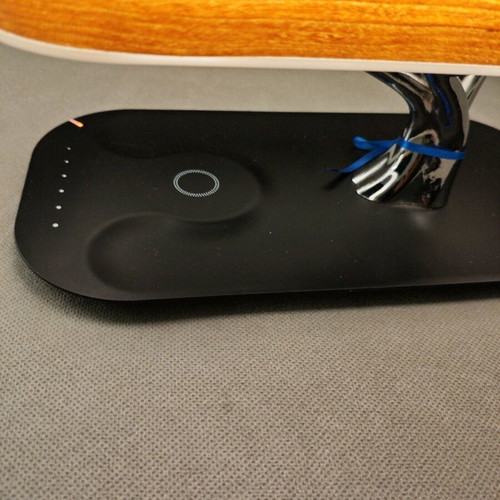 Collectible dimmable lamp with Bluetooth speaker and wireless charger like new