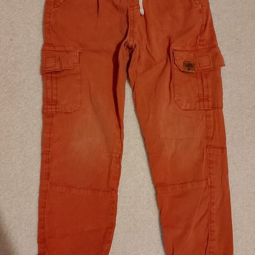 Energiers spring pants like new, orange, size 116 cm for 6 years old