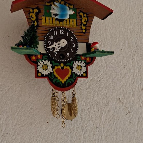 Vintage Wooden Miniature Cuckoo Clock 1970 like new