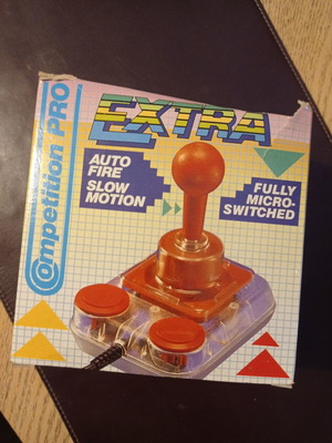 Vintage joy stick μεταχειρισμένο με διάφανη κόκκινη θήκη The Competition Pro Extra 5000
