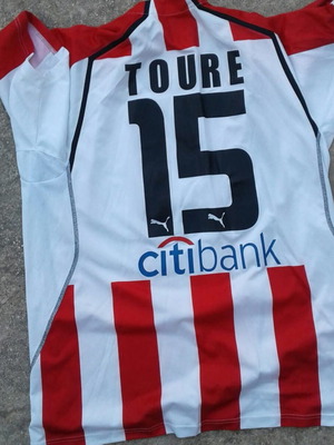Olympiacos football jersey, Touré, XL, extra XL