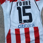 Olympiacos football jersey, Touré, XL, extra XL