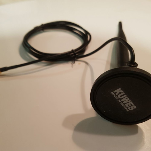2.4GHz Omni 5dBi antenna used with network card antenna and 5m SMA extension