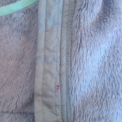 The North Face women's zip hoodie like new, gray and turquoise, XS/S