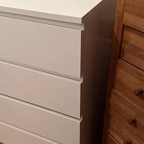IKEA white chest of drawers with 4 drawers