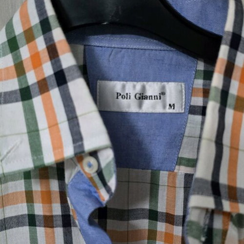 Poli Gianni multicolor linen shirt new size M