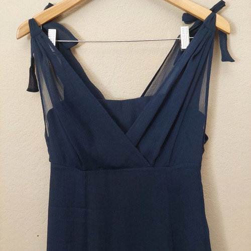 Raxevsky dress dark blue muslin size Small like new