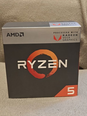AMD Ryzen 5 2400G processor with fan, 3.6GHz, 4 cores, AM4