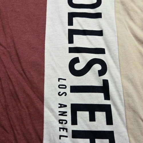Hollister men's oversized T-shirt Medium like new, beige pink