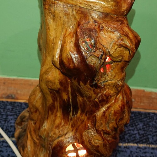Root Night Lamp like new, unique, made in Sweden
