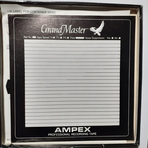 Ampex Grand Master 1800 Reel-to-Reel Tape new, 1/4", 1800ft