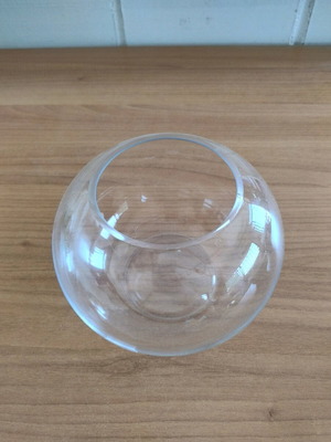 Glass decorative vase tabletop used