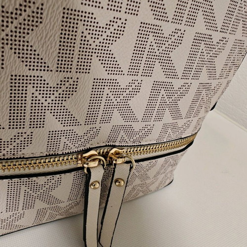 Women's backpack bag new white with patterns