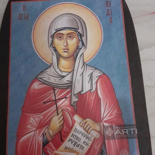 Wooden handmade religious icon new, 27×17 cm, decoupage