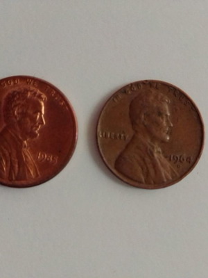 USA One Cent 1964 & 1985 μεταχειρισμένα