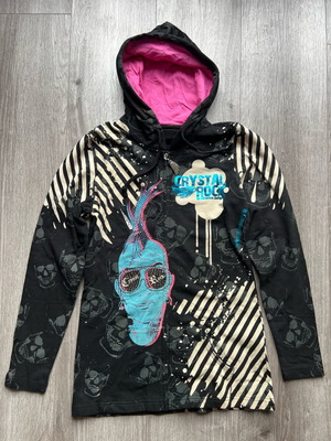 Christian Audigier Crystal Rock women's sweatshirt new, size M