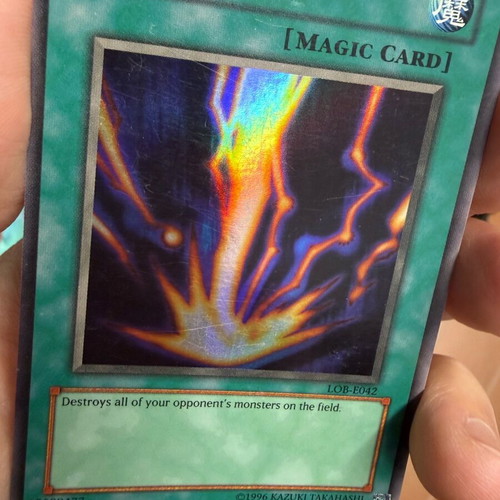 Yu-Gi-Oh Raigeki LOB-E042 Ultra Rare Holo card mint condition