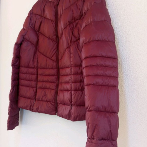 Vero Moda Short Puffer Jacket Burgundy New