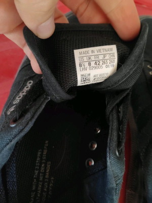 Adidas παπούτσια μεταχειρισμένα, μέγεθος 42, μαύρα casual
