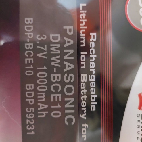 Battery DMW-BCE10 1000mAh new for Panasonic Lumix and Leica