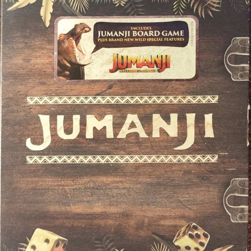 Jumanji DVD used, comedy adventure fantasy with English subtitles and board game