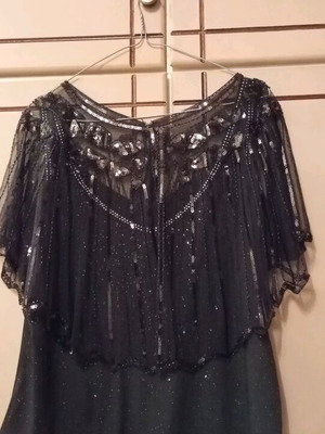 Bolero collar with top set new, black, size L