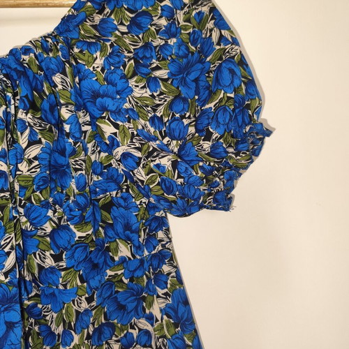 Floral dress blue electric size XXXL used
