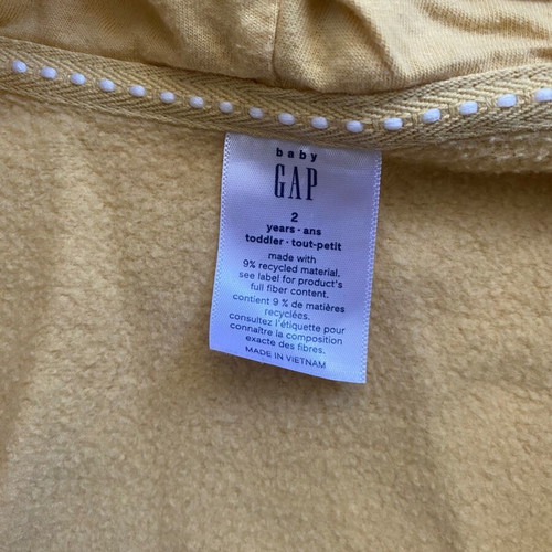 Gap jacket with light lining for 2-year-old