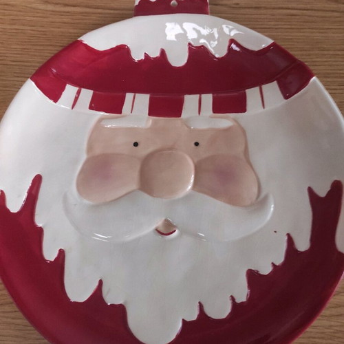 Christmas ceramic plate