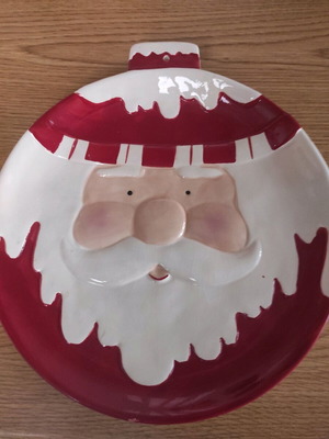 Christmas ceramic plate