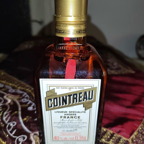 Cointreau Liqueur Vintage 1983 Sealed Collectible Bottle 0.35L