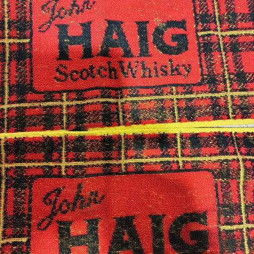 Vintage John Haig Scotch Whisky bartowels set of 2 like new
