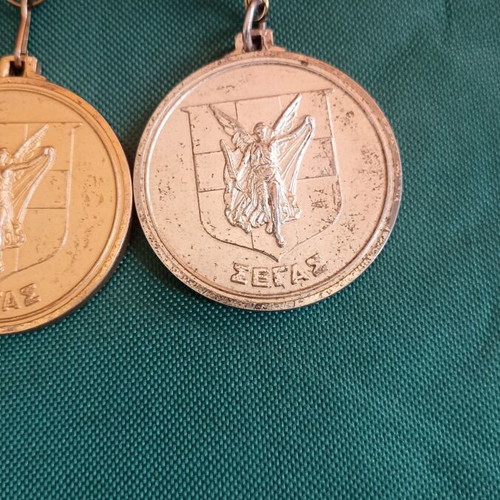 Pair of Large Panhellenic Winner Medals SEGAS vintage 90s, like new